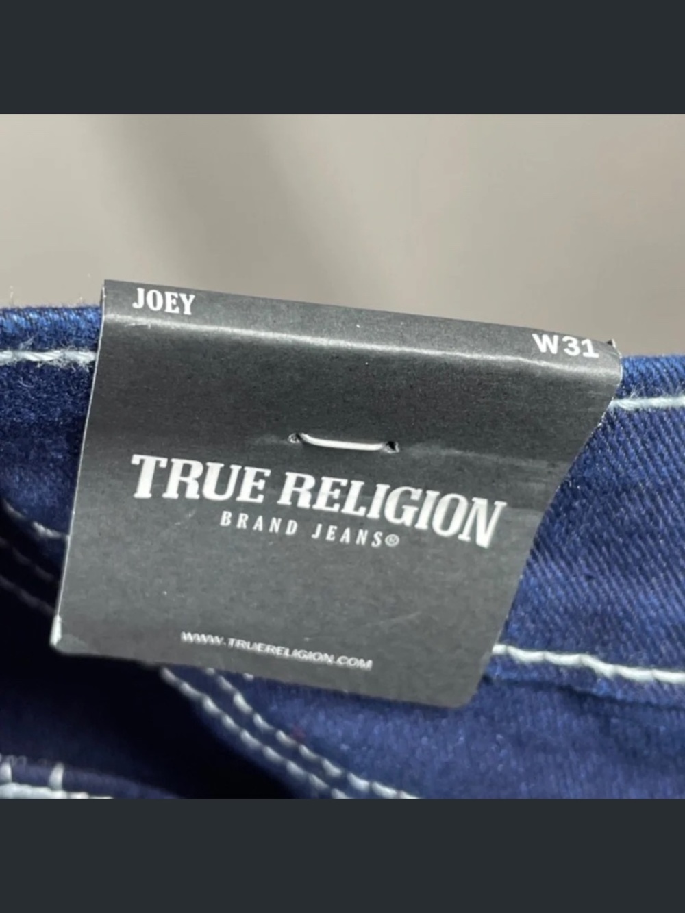 NEW True Religion Pants Womens 31 blue flare Joey designer boho indie - Picture 7 of 12